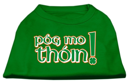 Pog Mo Thoin Screen Print Shirt Emerald Green XS